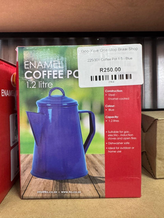 LK'S Coffee Pot Blue