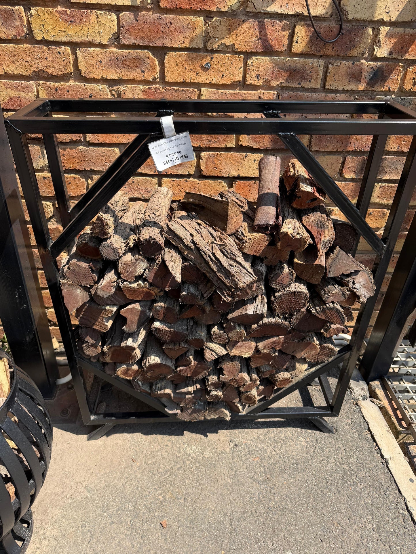 GK Square Big Fire Wood Holder