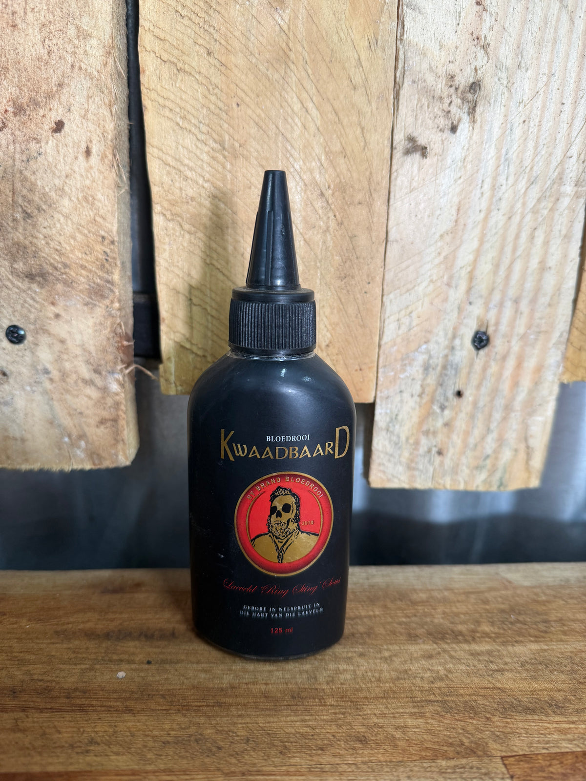Bloedrooi Kwaadbaard very Hot Sauce